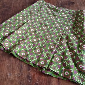 Moschino Green Purple Pink Pattern Floral Skirt Size 8